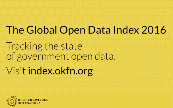 Παρουσιάζοντας το 4ο Global Open Data Index - Προώθηση της κατάστασης των ανοικτών δεδομένων μέσω του διαλόγου