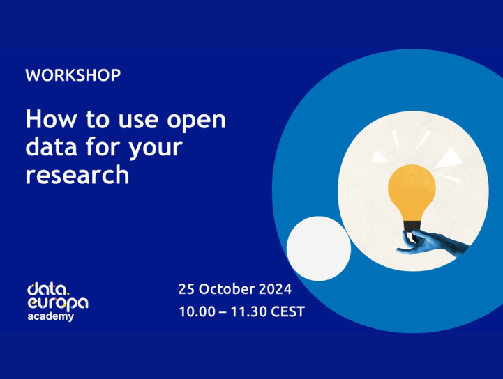 How to Use Open Data For Your Research: Ένα διαδικτυακό workshop για την αξιοποίηση ανοιχτών δεδομένων στην ακαδημαϊκή έρευνα από τo data.europa.academy